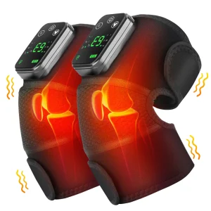 Thermal Knee Massager 3-in-1 – Heated Vibration Massage Brace for Knee, Shoulder & Elbow Relief | Rechargeable & Adjustable Heat Therapy Support