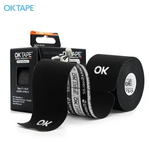 OK TAPE Kinesiology Tape – Precut 5CM x 5M (20 Strips) | Latex-Free, Waterproof Elastic Athletic Tape for Pain Relief & Muscle Support